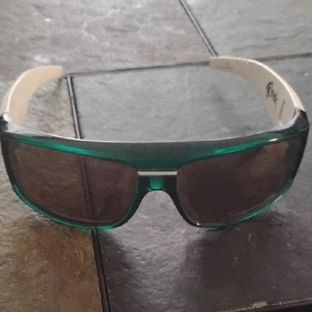 Spy Optic Spy Clash Sunglasses Green White/Bronze Gold Mirror Lens